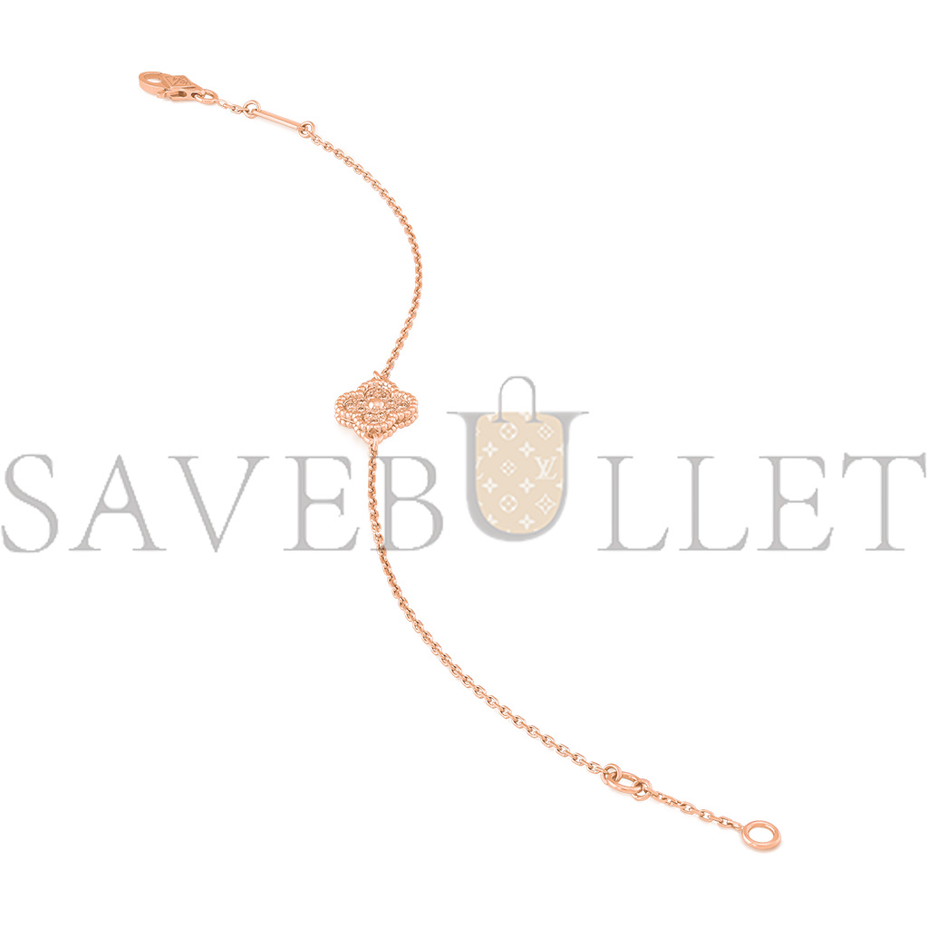 V*N CL*F arpels sweet alhambra bracelet - rose gold  vcaro8dc00